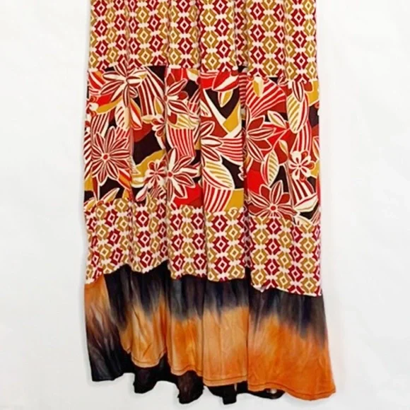 Zara Tribal Hawaiian Maxi Dress (M) - Picture 4 of 9